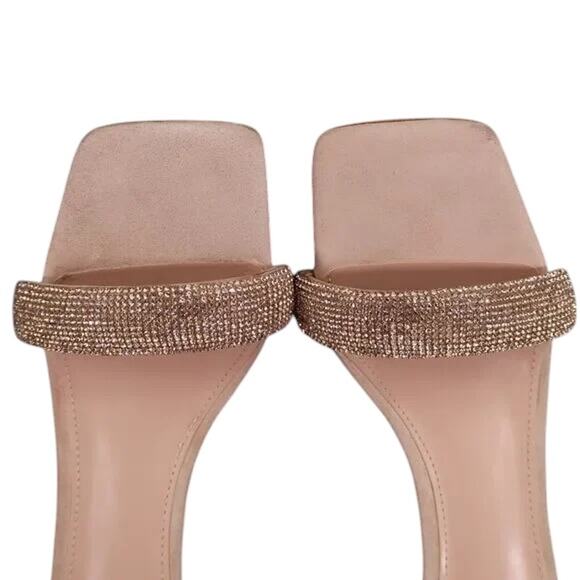 Marc Fisher Shoes Womens 7.5 Sandal Block Heel Ankle Strap Square Toe Leather - Picture 5 of 12